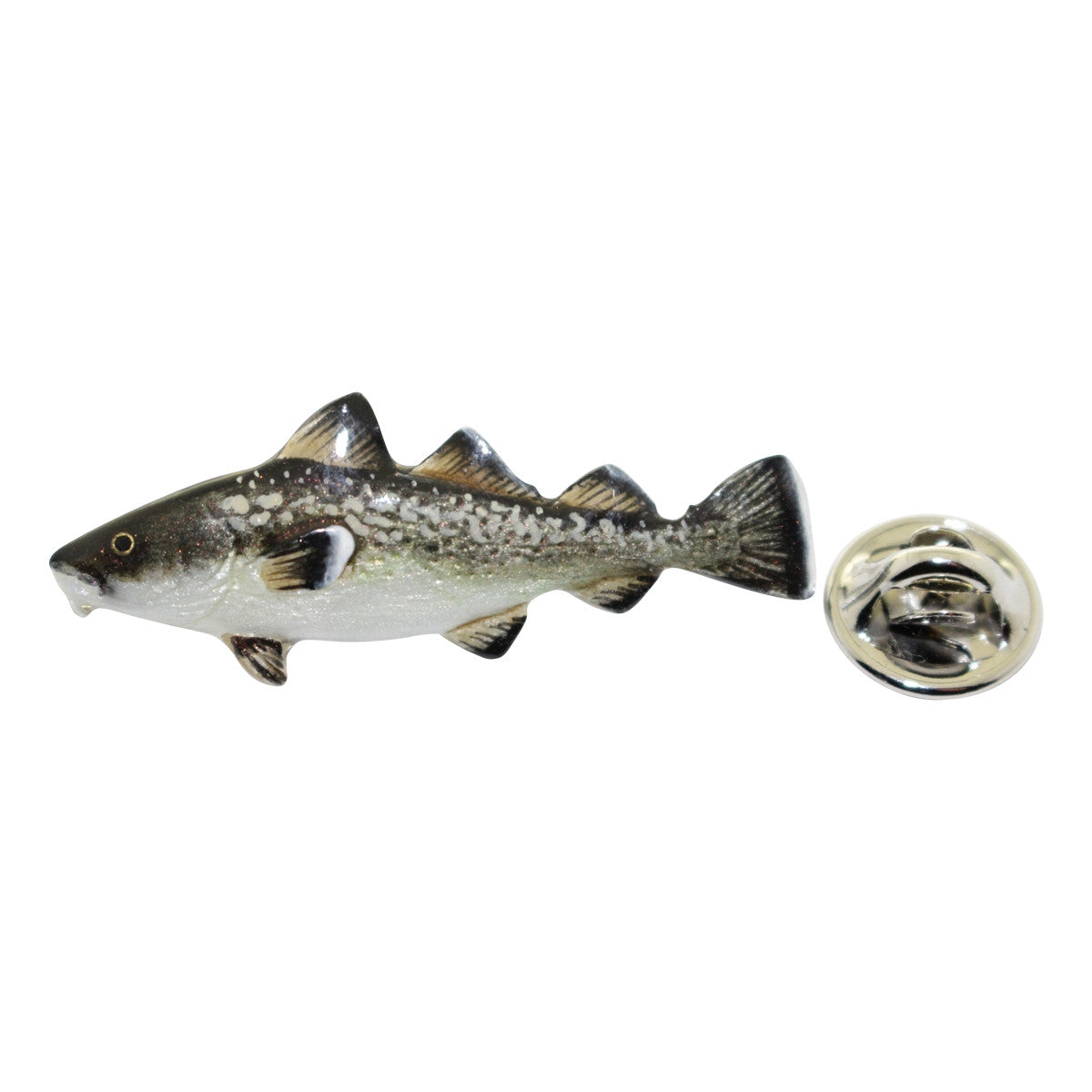Cod Pin ~ Hand Painted ~ Lapel Pin ~ Hand Painted Lapel Pin ~ Sarah's Treats & Treasures